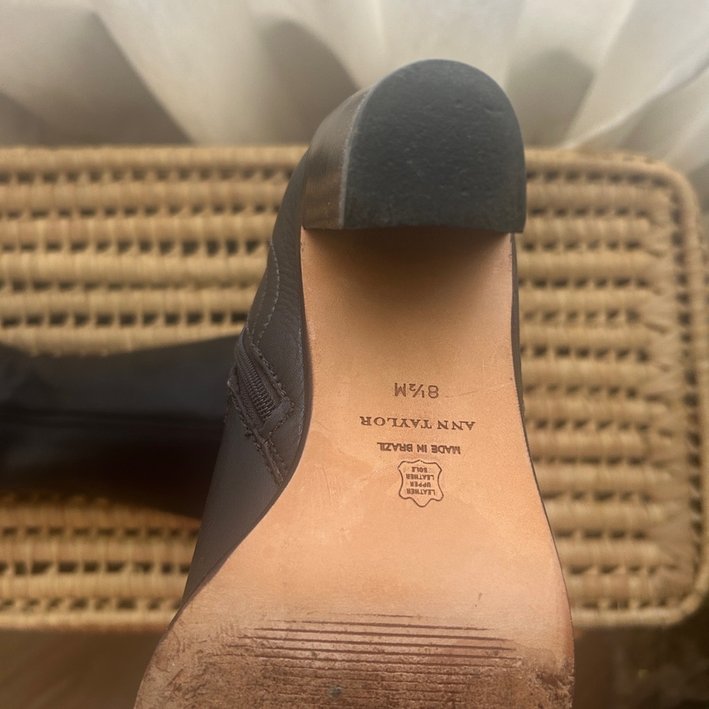 Ann Taylor Black Heeled Boots - Picture 4 of 4